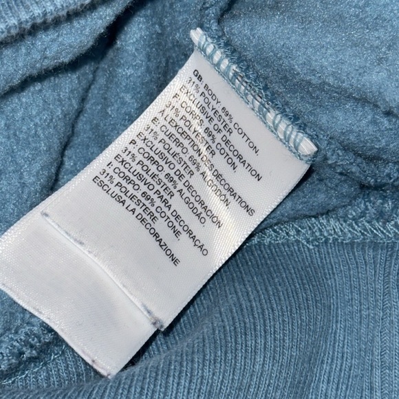 The North Face Teal Long Sleeve Pullover Drawstring Hoodie LG - Picture 16 of 16